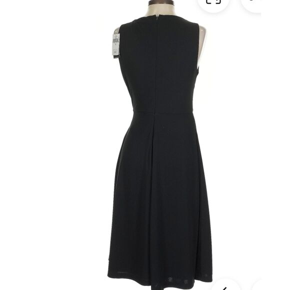 ~ NEW Lauren Ralph Lauren 16 LBD Cocktail Dress Black Asymmetrical LRL Lined - Picture 3 of 11